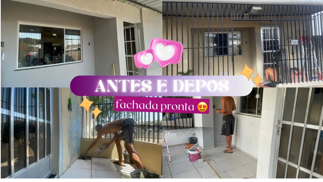 NÃO AGUENTAVA MAIS VER A ENTRADA DA CASA ASSIM/ UM ANO DEPOIS CONSEGUIMOS! 