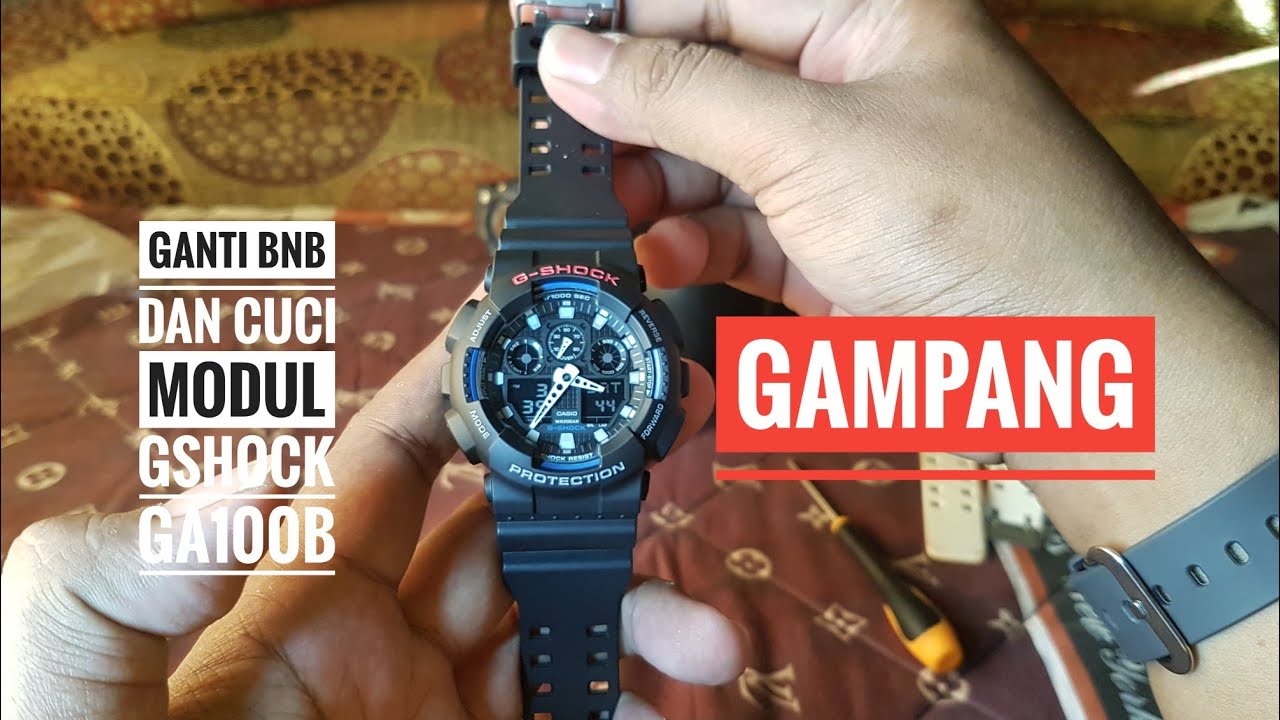 Cara pasang strap dan bezel G-Shock GA100
