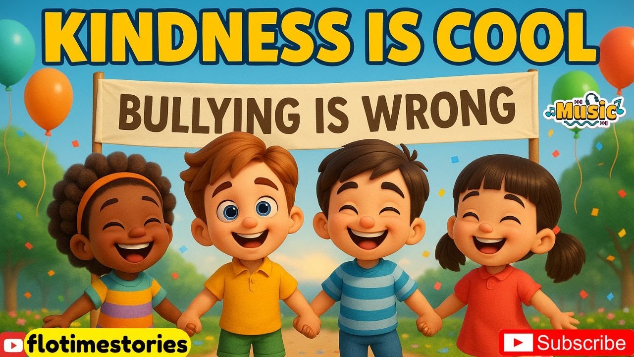Kindness is Cool! | Anti-Bullying Song for Kids with subtitles | kids learn about kindness