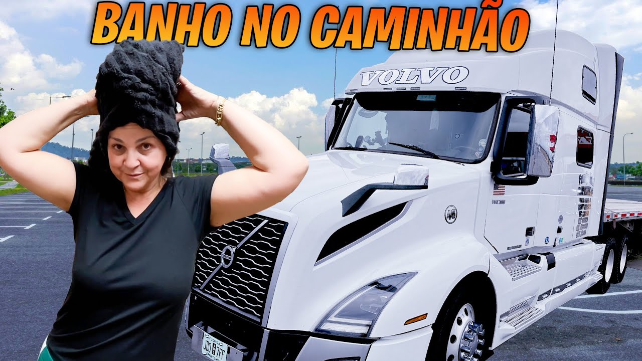 COMO EU TOMO BANHO NO CAMINHÃO??? VIAJANDO PELOS EUA 🇺🇸