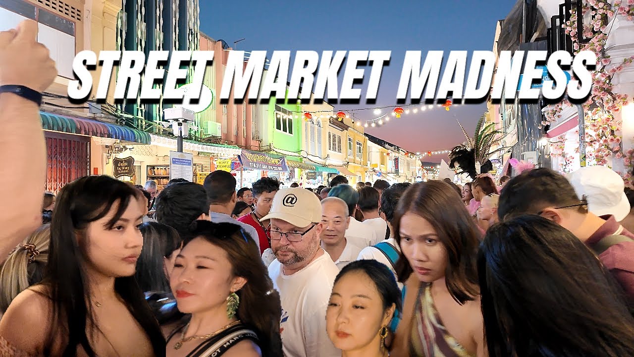 Street Market Phuket Old Town Thailand 🇹🇭 Sunday Night