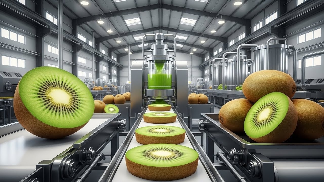 Kiwi Fruit Processing  | From Farm to Factory to Packaging | Complete Step-by-Step Journey
