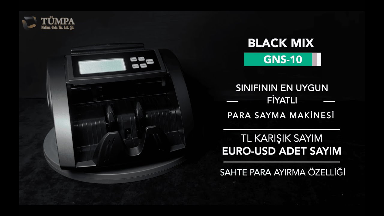 BLACK MIX GNS SERİSİ - SINIFININ EN UYGUN FİYATLI PARA SAYMA MAKİNESİ