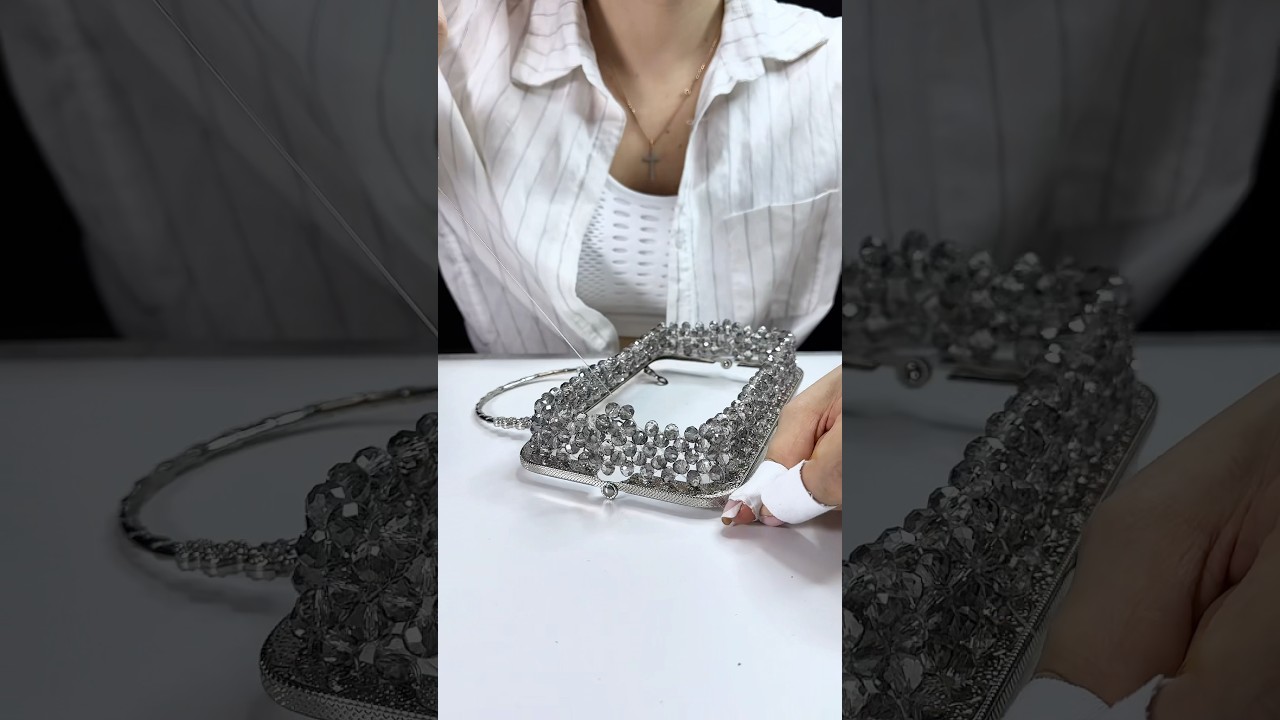 Gradient crystal bag