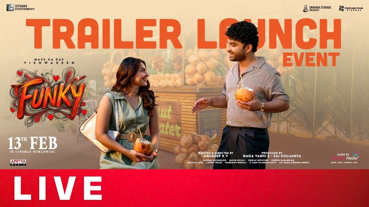 Funky Trailer Launch Event Live | Vishwak Sen, Kayadu Lohar | Anudeep KV