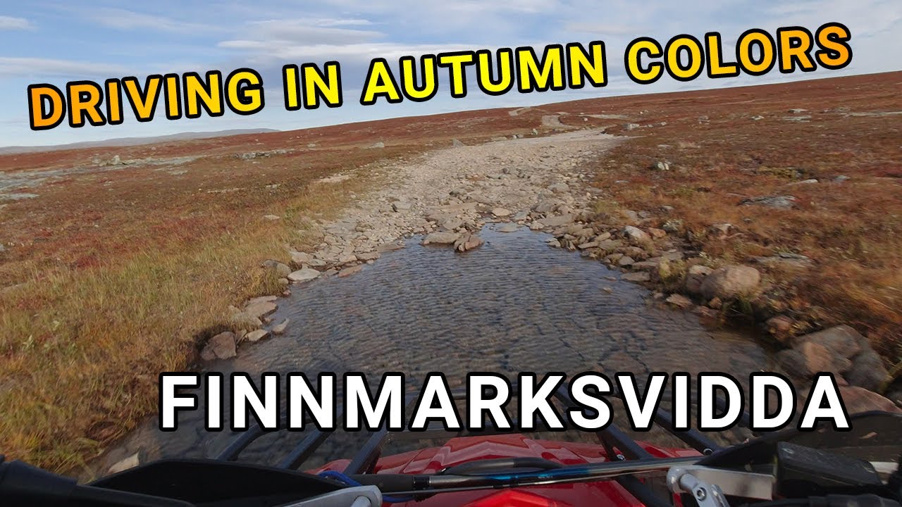 Driving in Autumn Colors at Finnmarksvidda