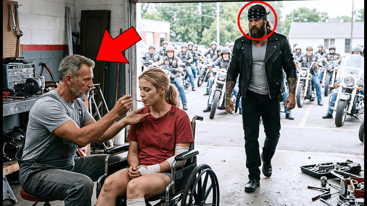 Poor Mechanic Rescued A Dying Girl And Fed Her Everyday, One Day 350 Bikers Came Looking For Him