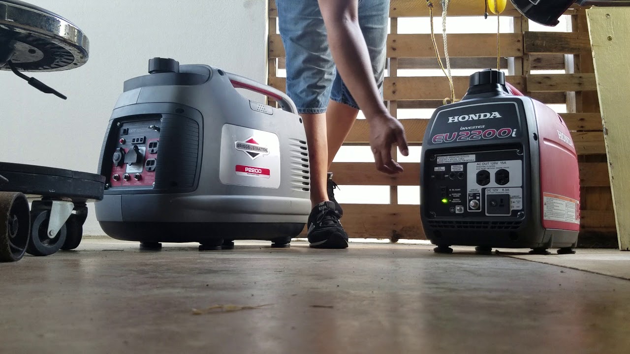 Honda EU2200i vs Briggs & Stratton P2200 Sound Comparison
