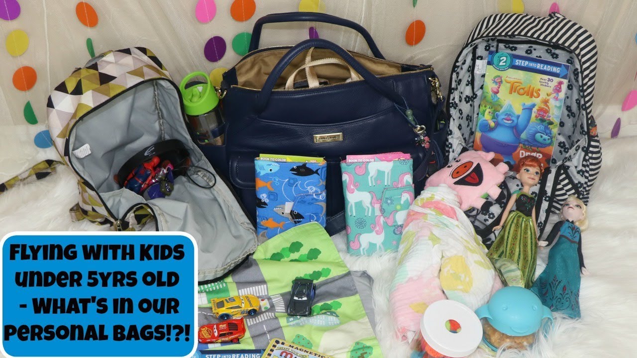 Flying with children under 5yrs old! (What's in our personal bags!?)