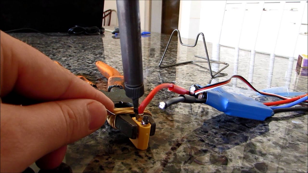 2º Video Aula Como Fazer Solda no ESC no Conector XT60-HD