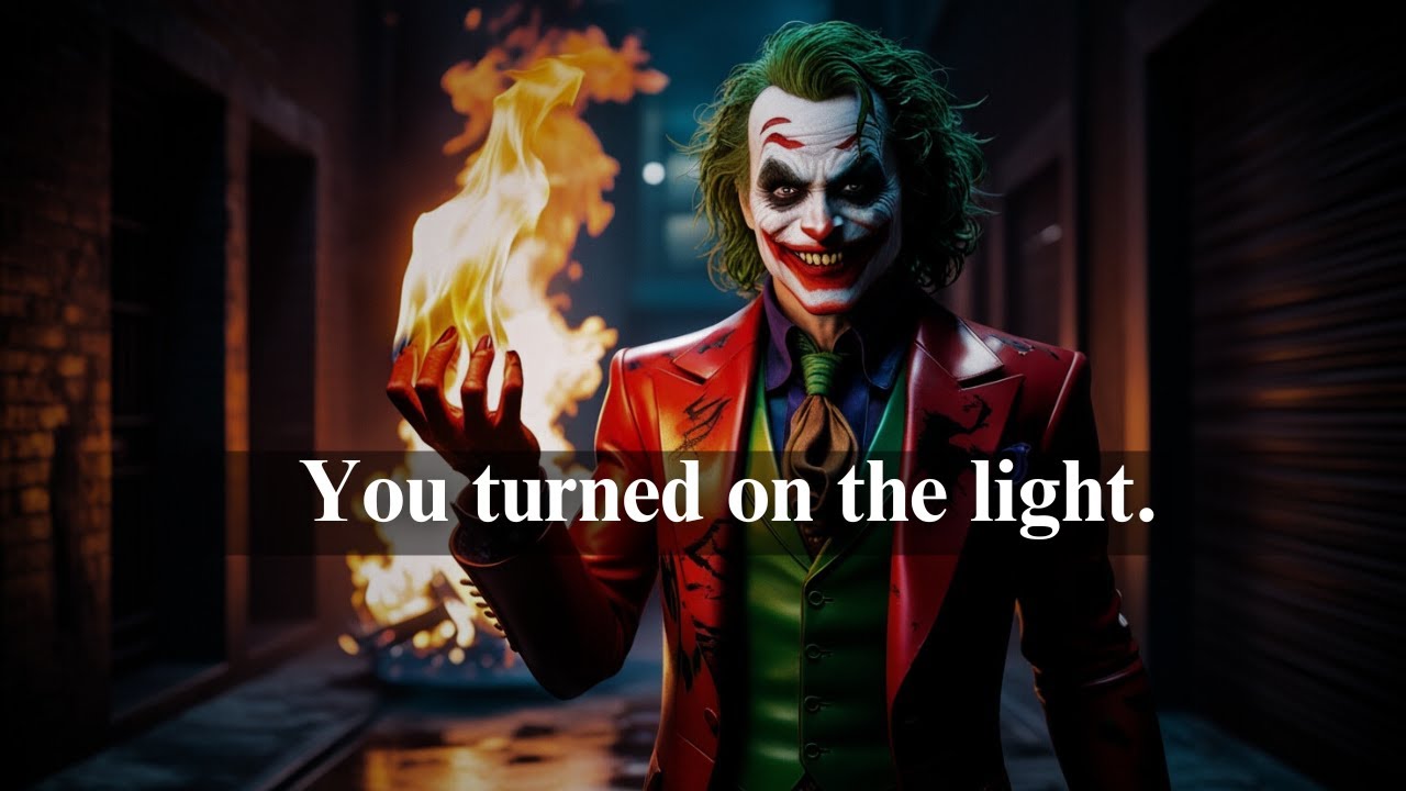 You Turned on the Light, and Their Darkness Showed - Joker Motivation Powerful