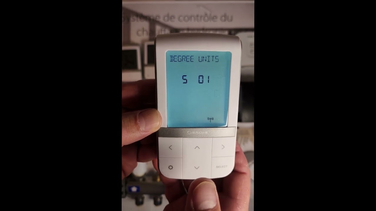 Paramètres avancés du thermostat AWRT10RF