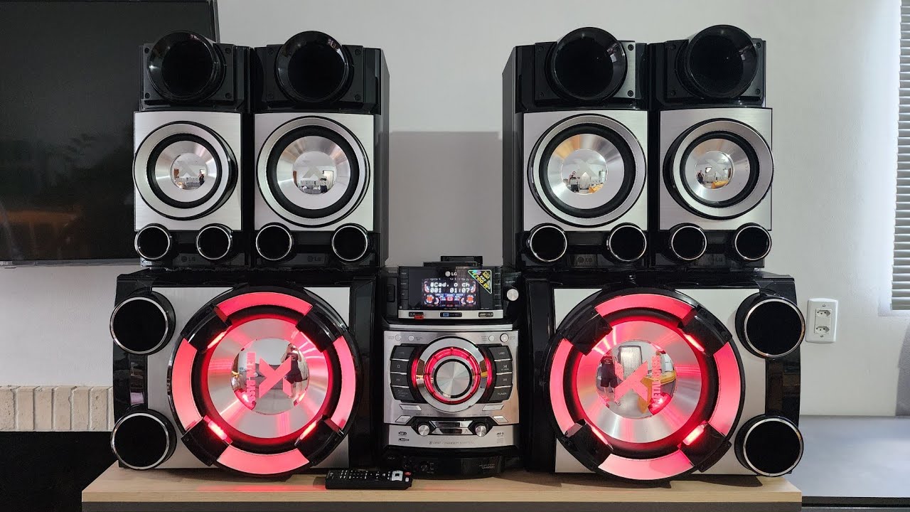 LG CM9520 X-METAL BASS DETALHES E FUNÇÕES.