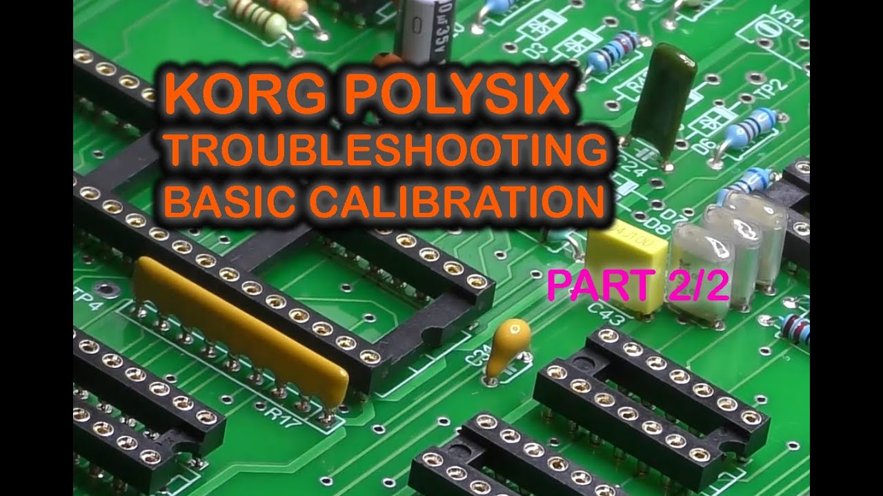 KORG Polysix synthesizer - basic calibration  Part 2/2