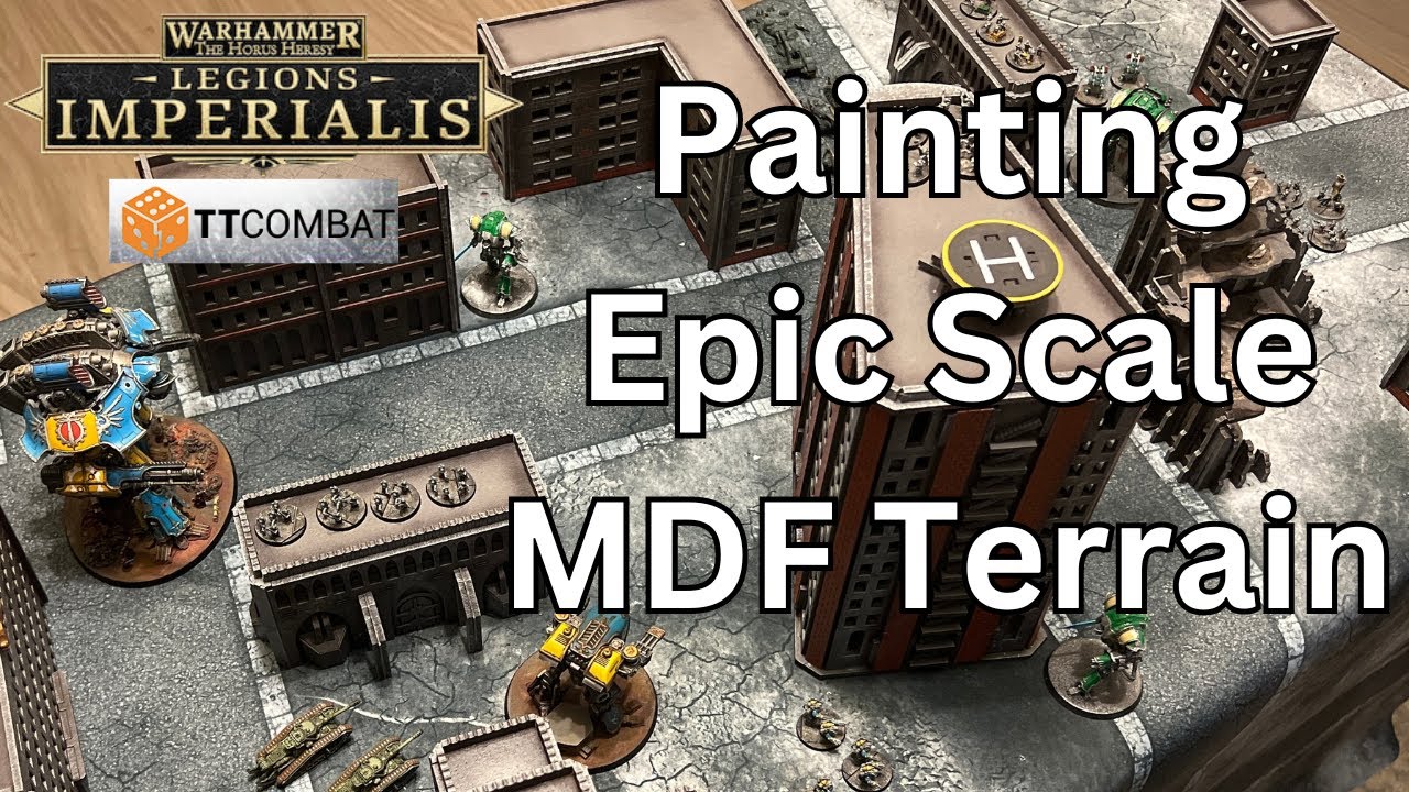 How To Paint @TableTopCombat MDF Sci-Fi X Terrain for Warhammer Legions Imperialis