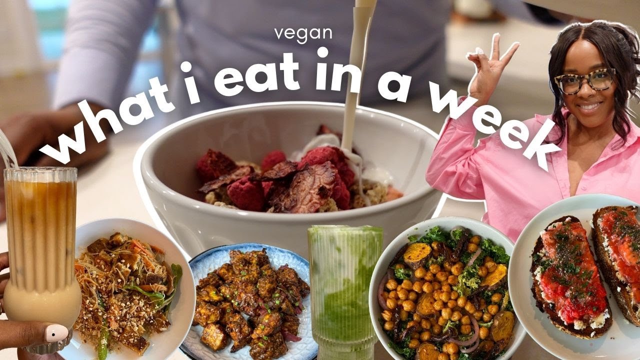 Vegan What I Eat In A Week 026: Jerk Tofu, Buffalo Chickpea Salad, Ricotta Toast, Frittata, Matcha