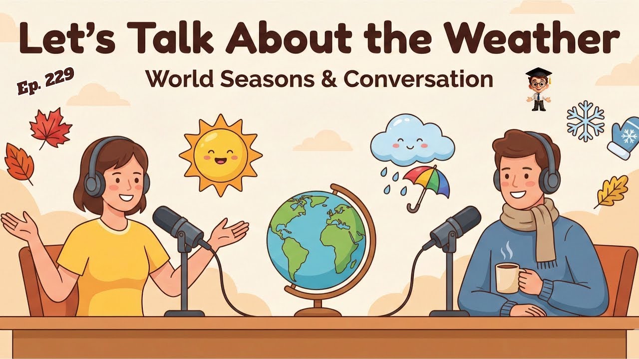 Let's Talk About the Weather | Easy English Practice Conversation | English Podcast