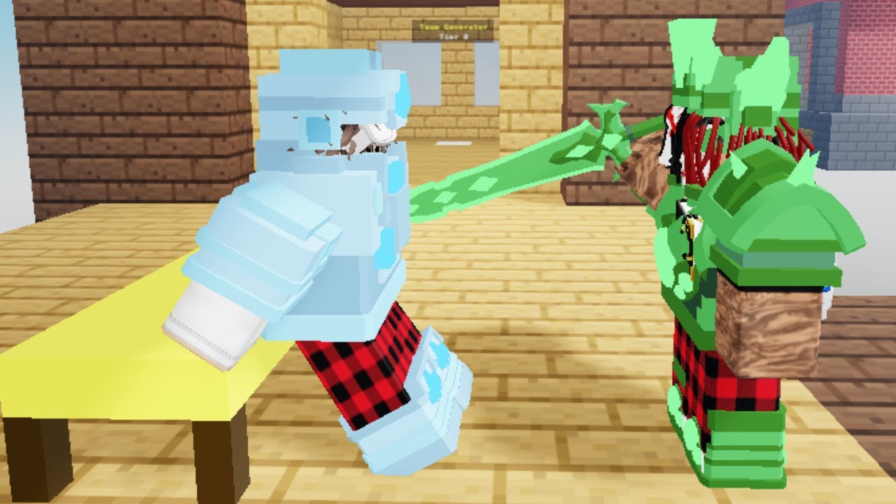playing bedwars with a special guest