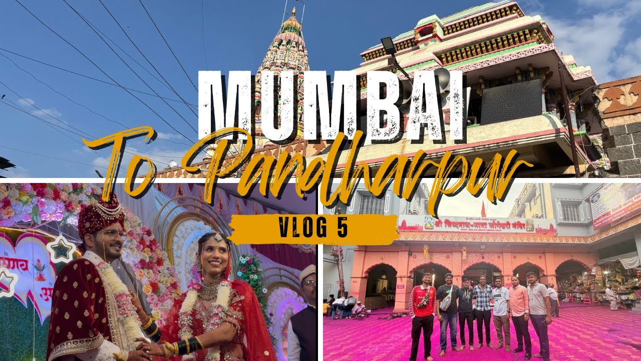 Mumbai To Pandharpur | Will We Get Darshan?😨| Mhaswad Siddhanath Yatra & Wedding Masti | Vlog 5