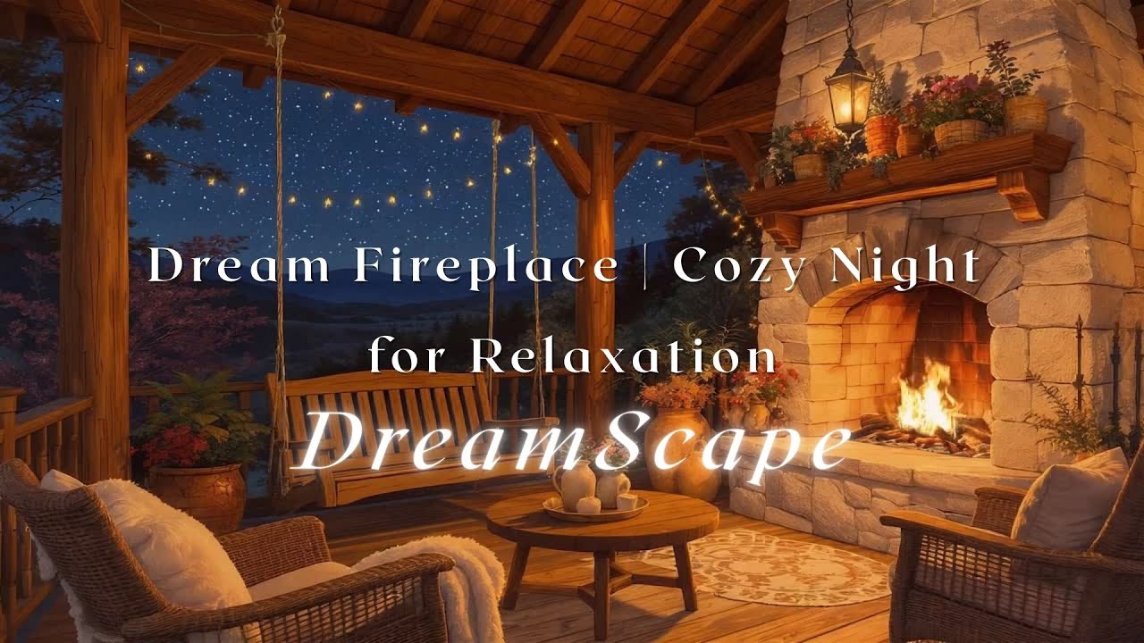 Dream Fireplace | Cozy Night Ambience for Sleep & Relaxation