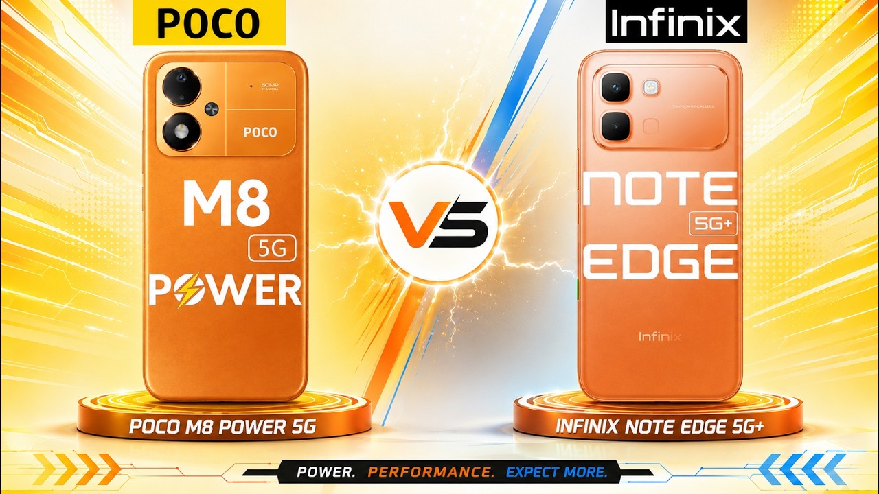 POCO M8 Power 5G VS Infinix Note Edge 5G | Phone Comparison