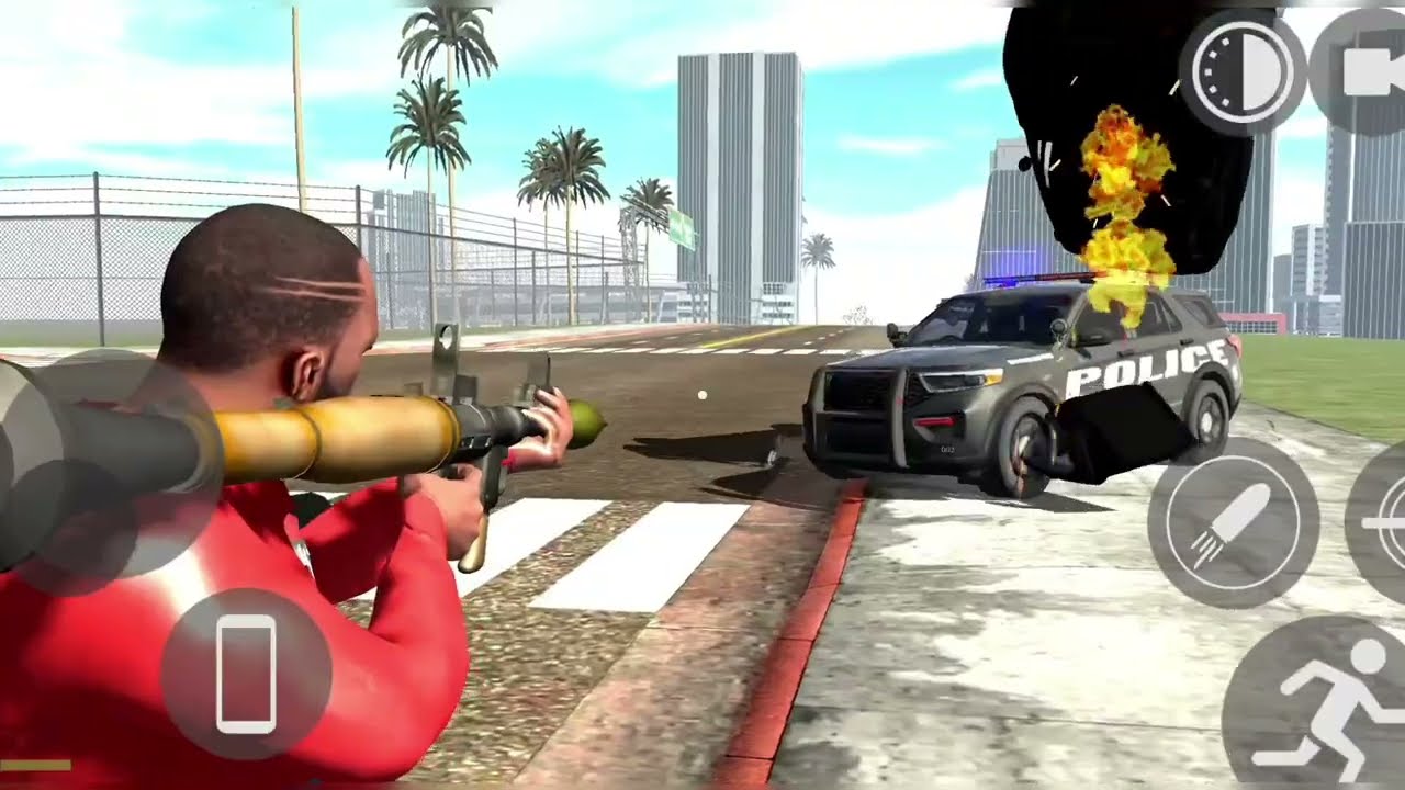 Franklin Vs Police Fight 🥷 Indian Bike Driving 3d game 🎮