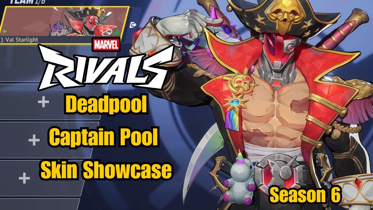 Deadpool | Captain Pool Skin Showcase | Marvel Rivals Gameplay Season 6 Early Access