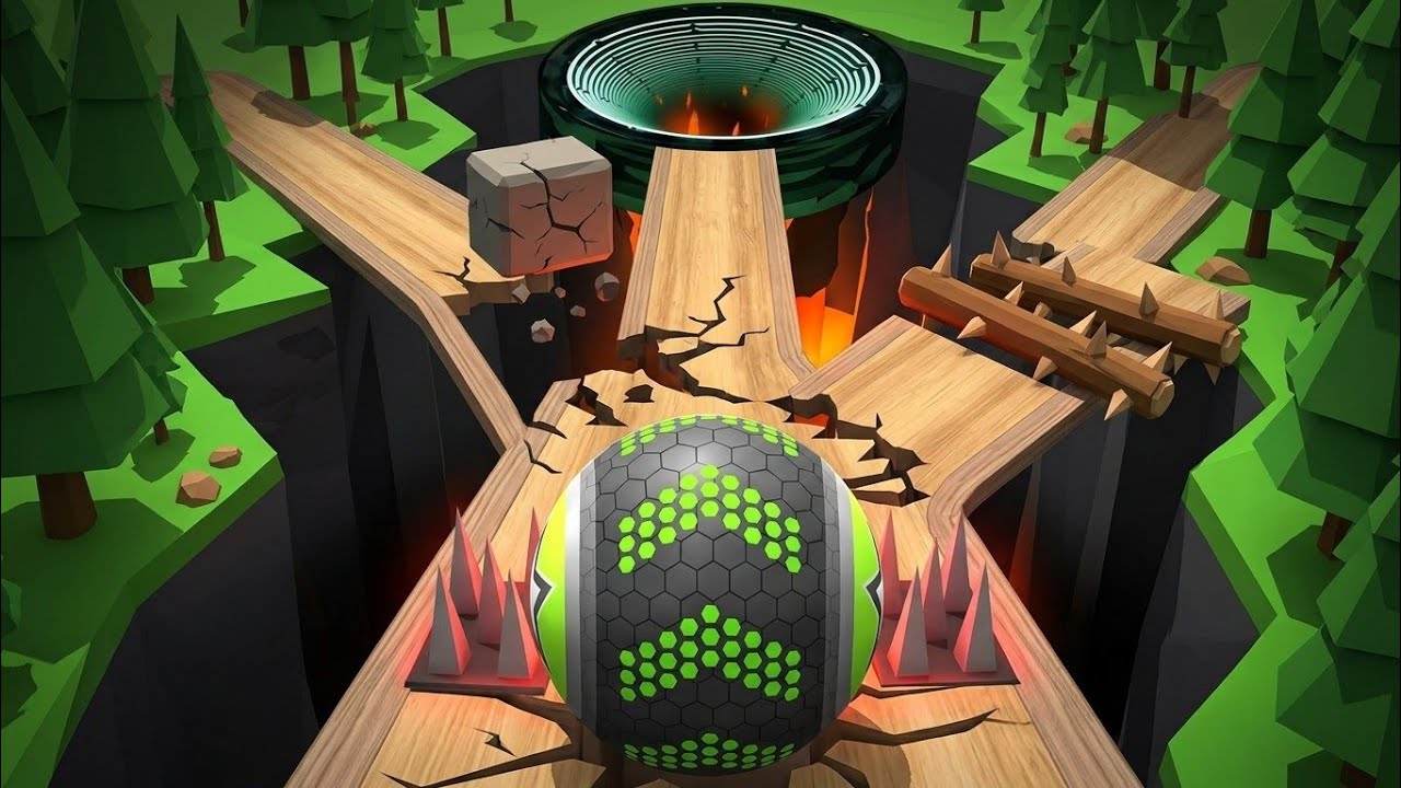 GOING BALLS SPEEDRUN, PORTAL RUN, HARD LEVEL SECTIONS Walkthrough All Levels Android, iOS