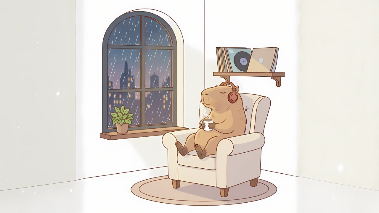 1 Hour Rainy Lo-Fi to Study and Sleep 🌧️ Relaxing Beats