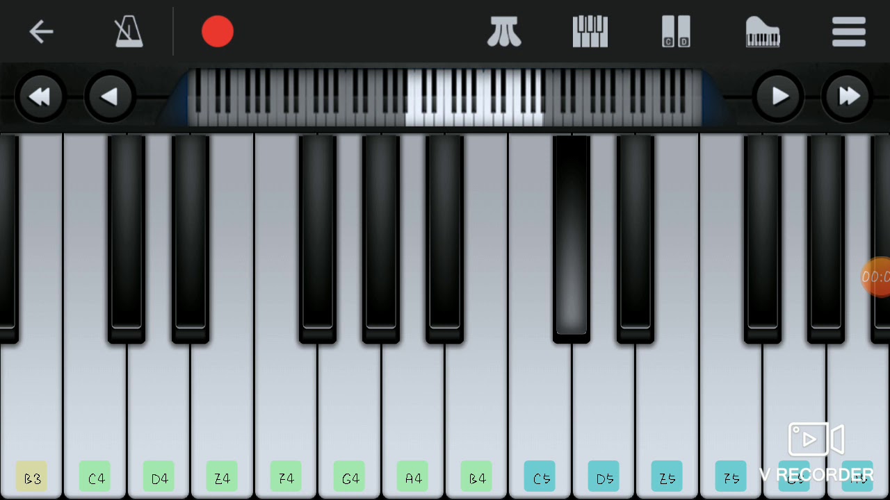 June ponal song keyboard notes