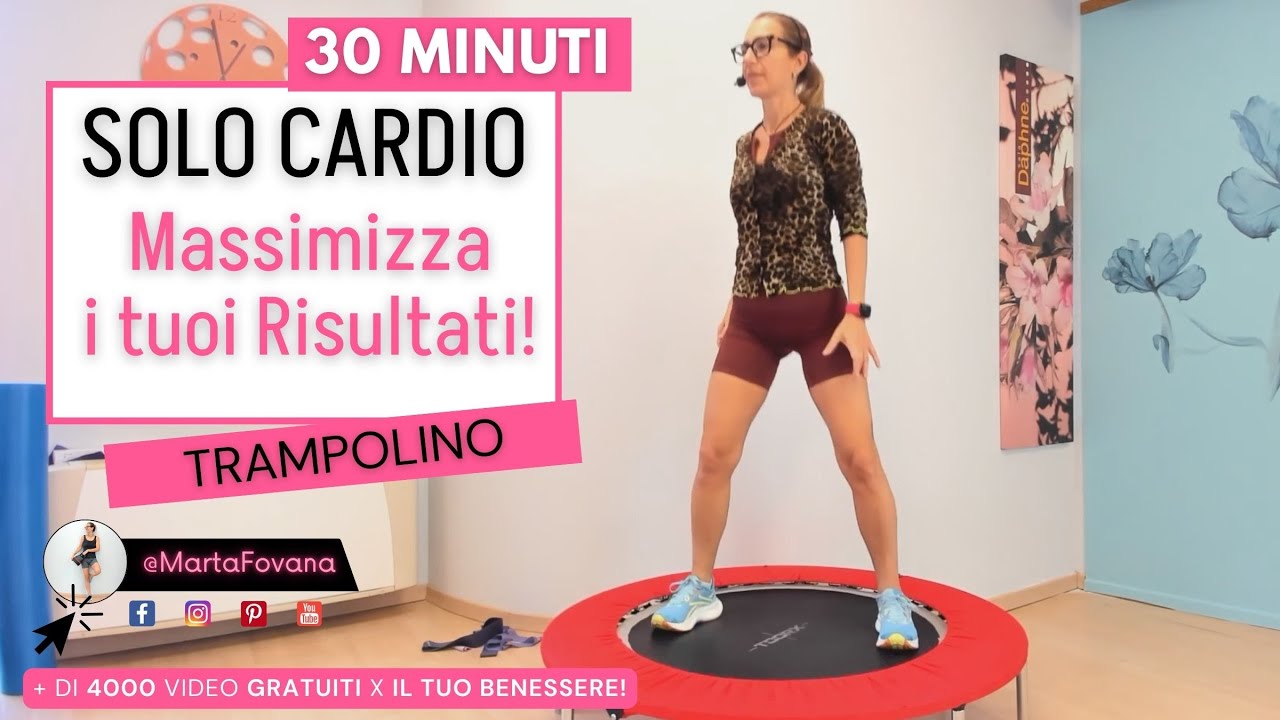 Brucia Grassi e Calorie a Casa con questo workout Solo Cardio! Ginnastica con Marta Fovana