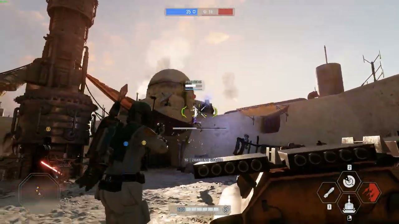 Star Wars Battlefront 2 Rakowy Gejplej Bohaterowie Solo #77 eksterminacja jasnej strony