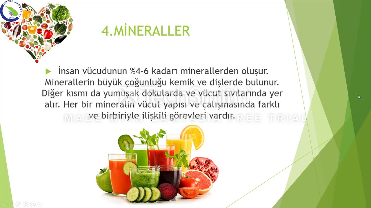 GENEL BESLENME-BESİN ÖĞELERİ