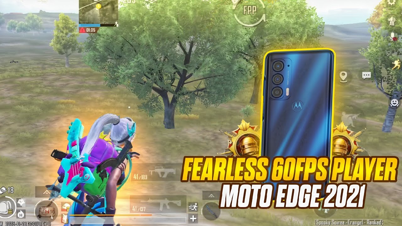 Fearless 60Fps Android Player🤯 | Moto Edge 2021 | Pubg Mobile - Bgmi