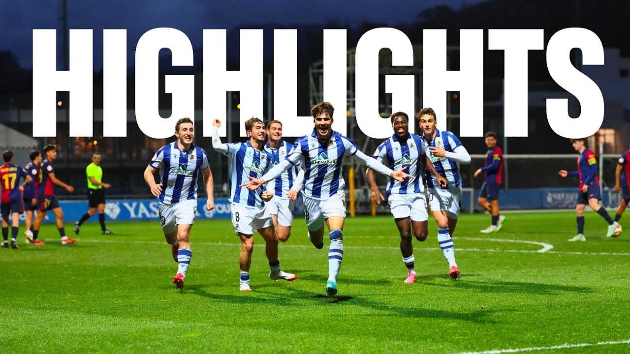 HIGHLIGHTS | 1ª RFEF 24-25 | J22 | Sanse 3-0 Barça Atlètic | Zubieta | Real Sociedad