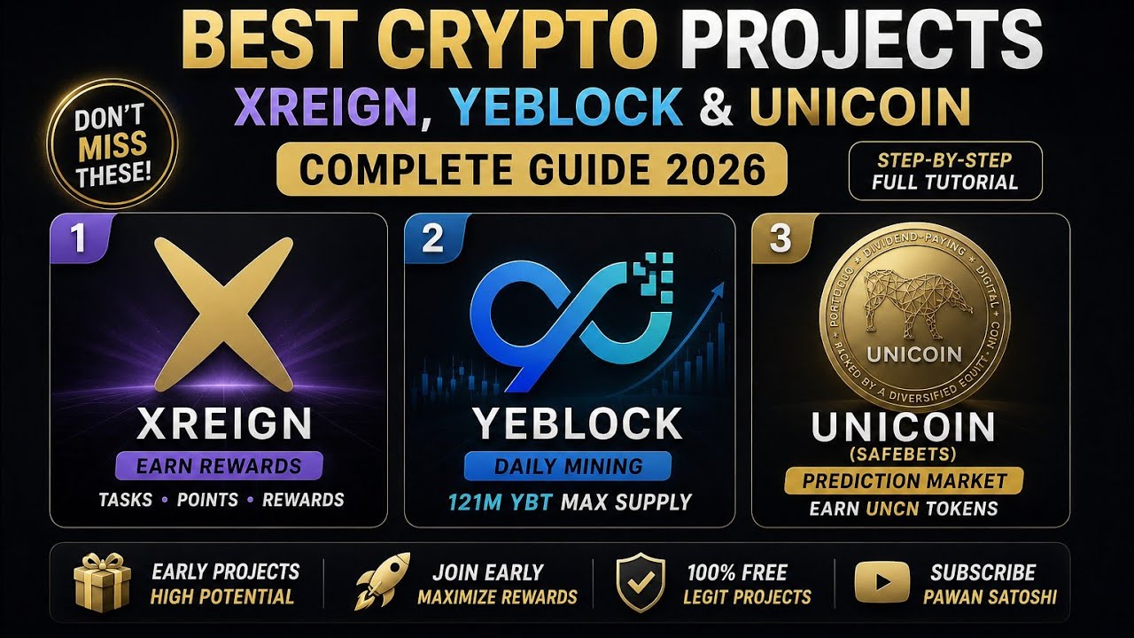 XReign, YeBlock & SafeBets (Unicoin) | Step-by-Step Complete Tutorial 2026