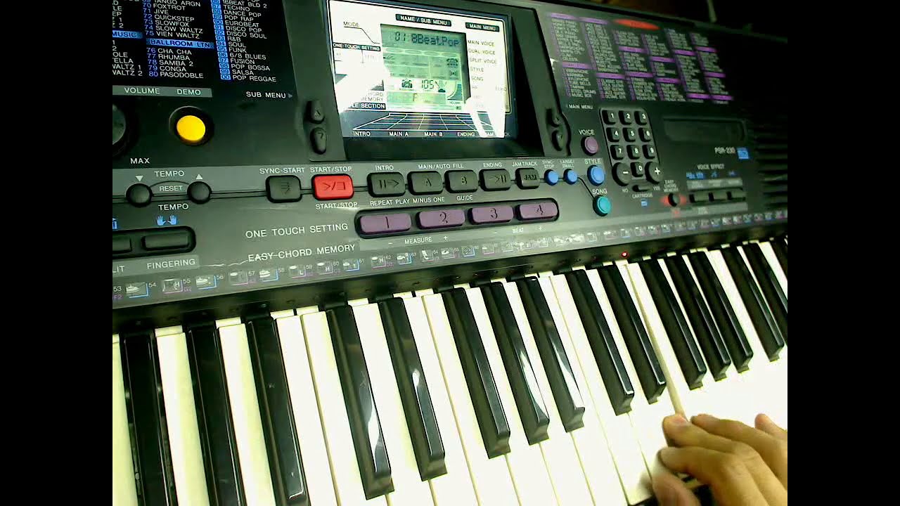 YAMAHA PSR 230 (sound and styles demonstration)