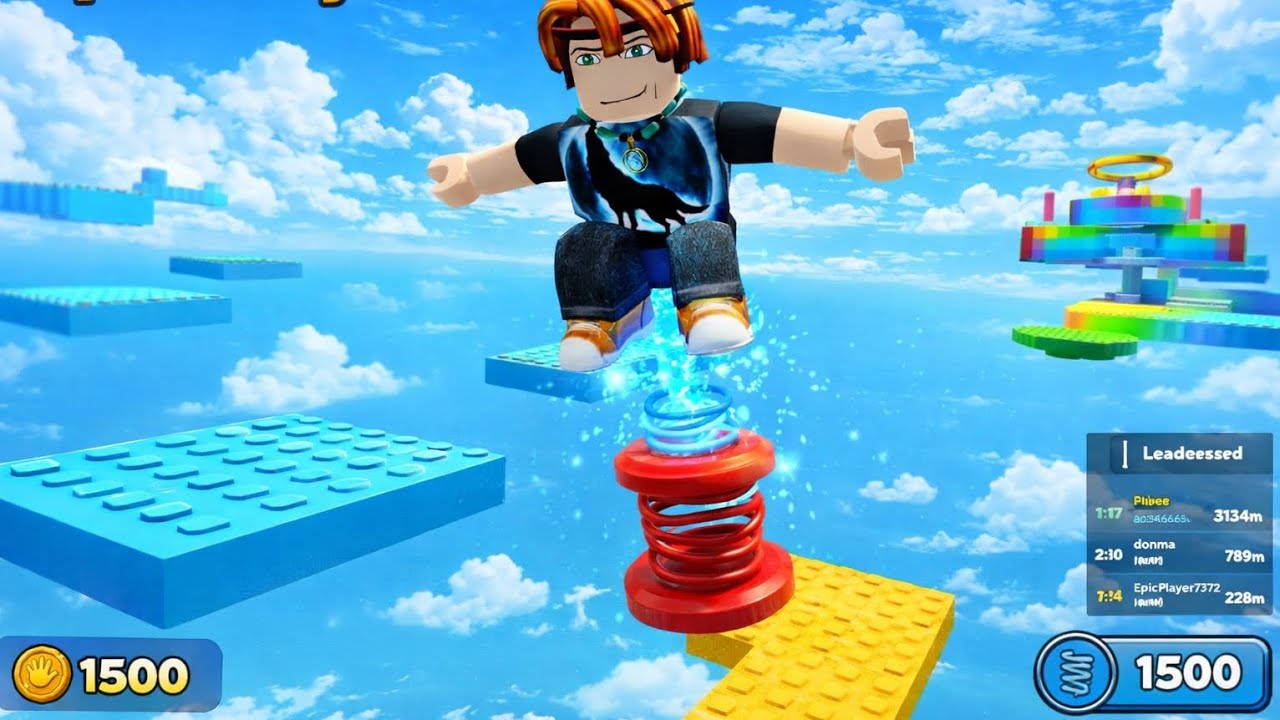 Zıpla zıplaya zıplama oyunu bitirdim 😄🥳🎉  Roblox 