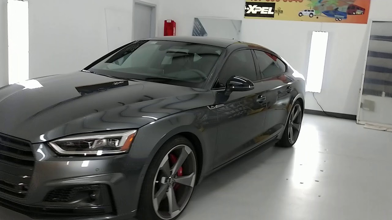 Audi S5 Sportback tinted with Xpel XR Black Ceramic 35% Window Film at Tint Man inc. 407-678-TINT