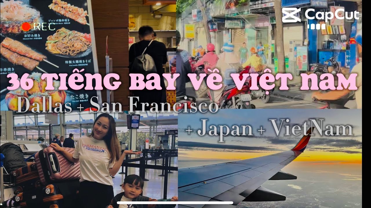 Hành trình 36 tiếng bay từ Mỹ về Việt Nam.
