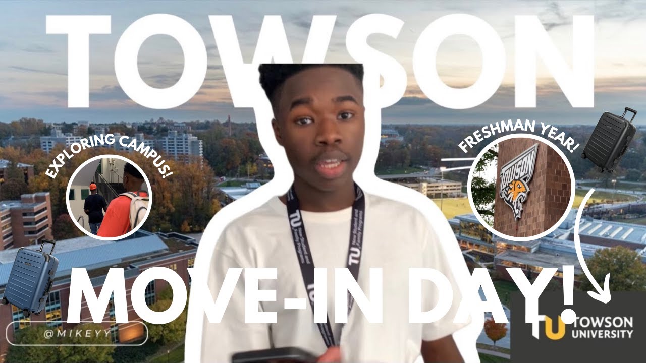 TOWSON UNIVERSITY MOVE-IN! 2023 | ( freshman edition, dorm/campus tour )
