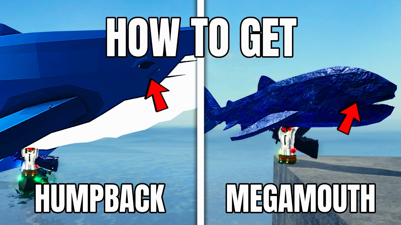 How to Get Humpback Whale & Megamouth Shark in Fisch (ROBLOX)