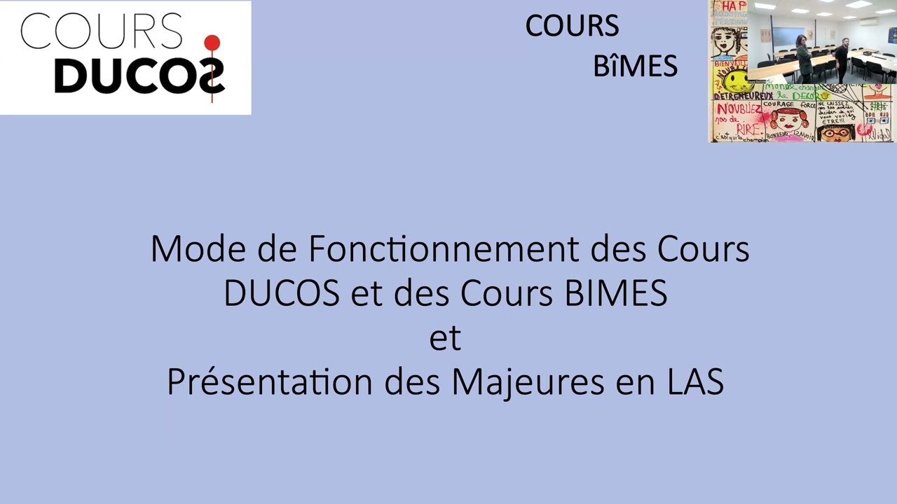 Conférence pour les LAS sur le choix de la Majeure