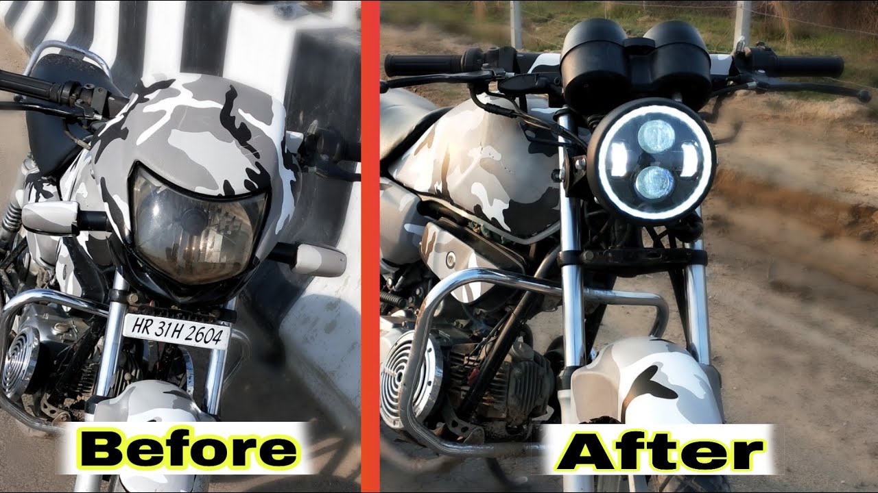 New Modified Round Angel Eye Headlight ||