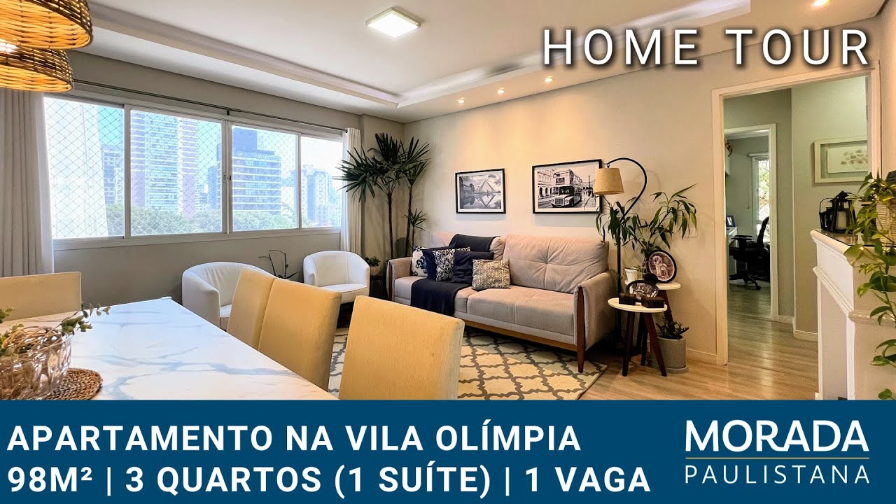 Apartamento na Vila Olímpia com 98m², 3 dormitórios (1 suíte) e 1 vaga - São Paulo - SP - MRP170