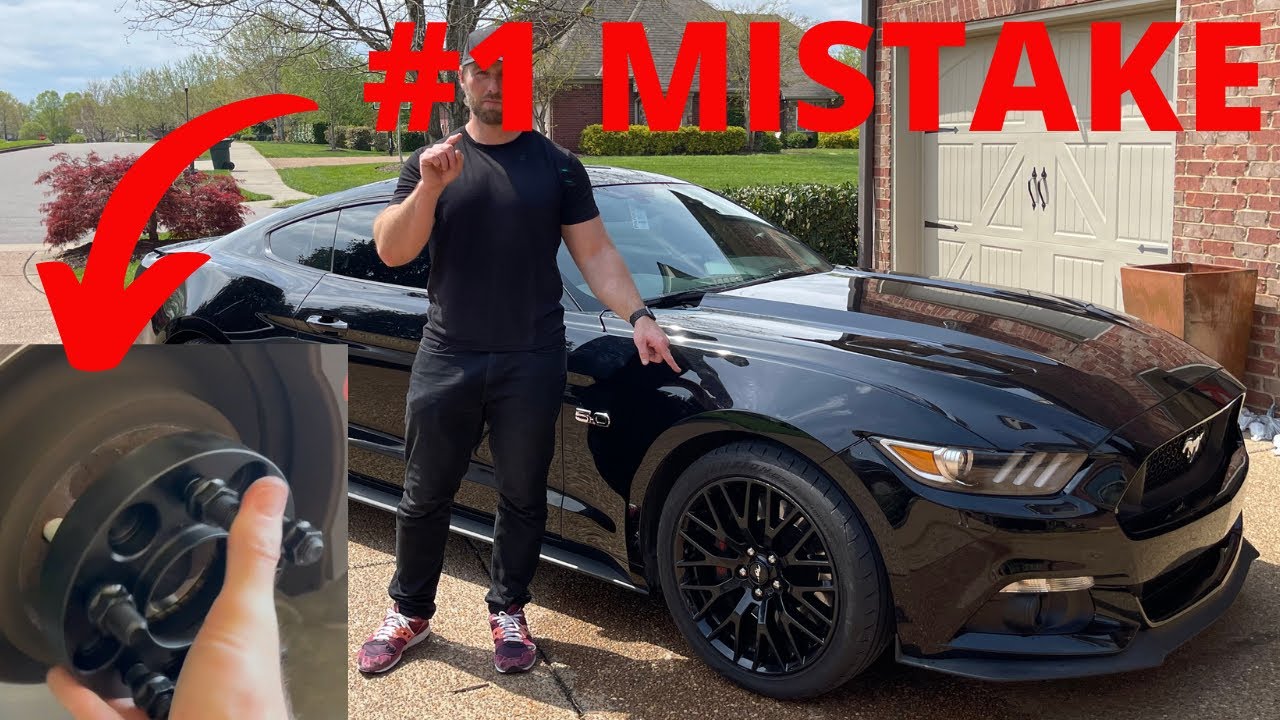 2015 Mustang GT Wheel Spacer Before and After Installation (Best Upgrade Under $100)