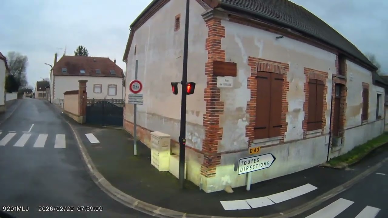 Road D43, Euvy, Gourgançon, Salon, Commune in France, 7:52 am, 20.02.2026 (Part1)