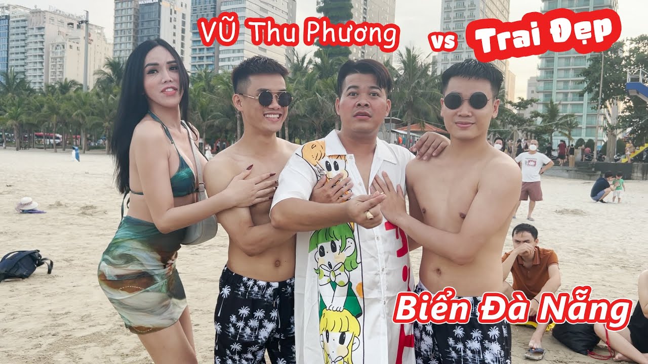 Thu Phương Mê Mẫn Trai Đẹp Ở Biển Bỏ Luôn Cả Nhóm,