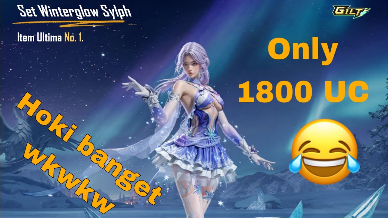 Hoki banget cuma 1.800 UC dapet skin ultimate winter glow sylph PUBG 4.2