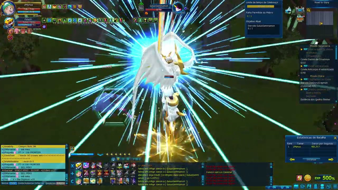 Imperialdramon PM (Awaken) vs Gulusgammamon Easy (Early midgame account)